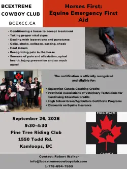 Equine Emergency First Aid - September 26 - Saturday Only